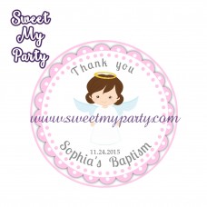 Girl Baptism stickers,Girl Christening thank you tags,(9) Girl Baptism stickers,Girl Christening thank you tags,(9)